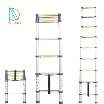escalera de aluminio de pie Escalera telescópica (12 pasos, 3,8 m pliegues múltiples)